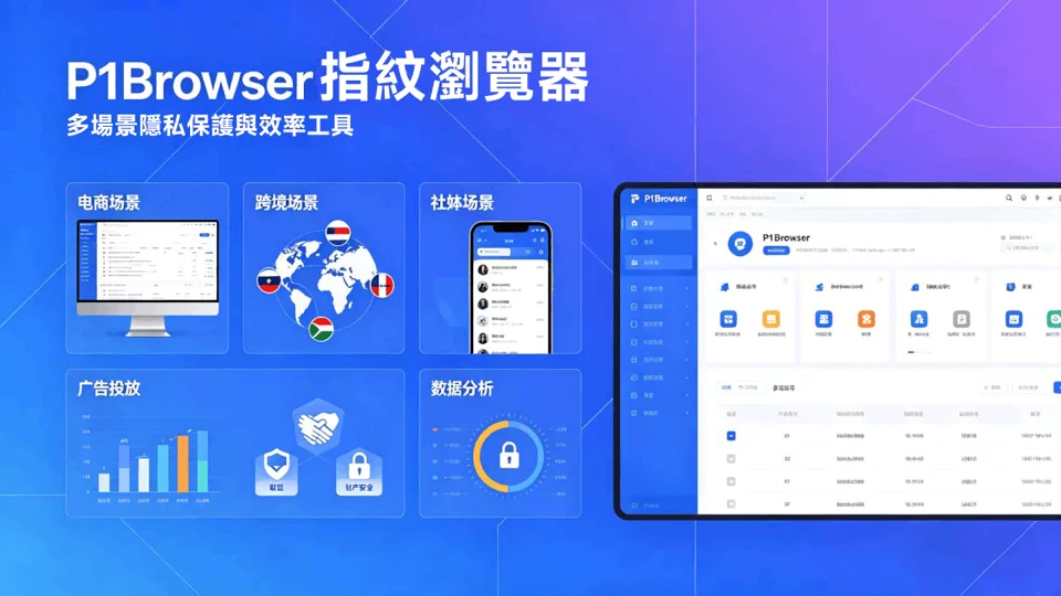指纹引擎新高度|P1Browser 让每一个账号都有独立身份