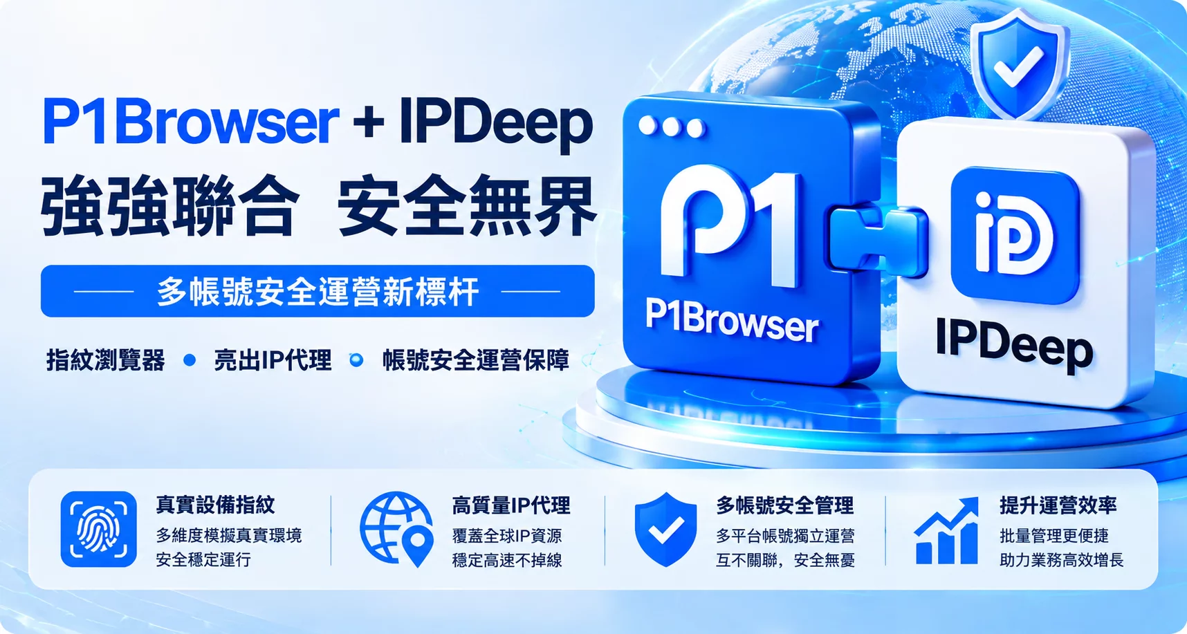 P1Browser+IPDeep静态住宅IP:海外社媒本地化运营实用指南