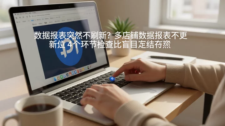 运营人员面对多平台数据看板准备刷新排查