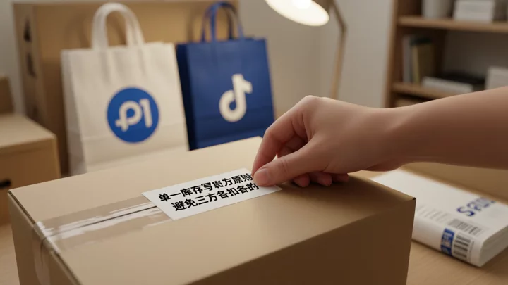 同一 SKU 在两个平台分别打包发货,库存来源不同导致冲突的实物场景