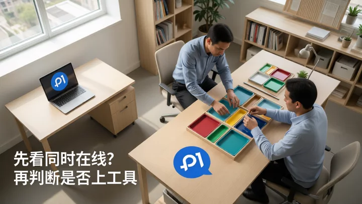 两名运营在两种不同工作台之间评估账号管理方式
