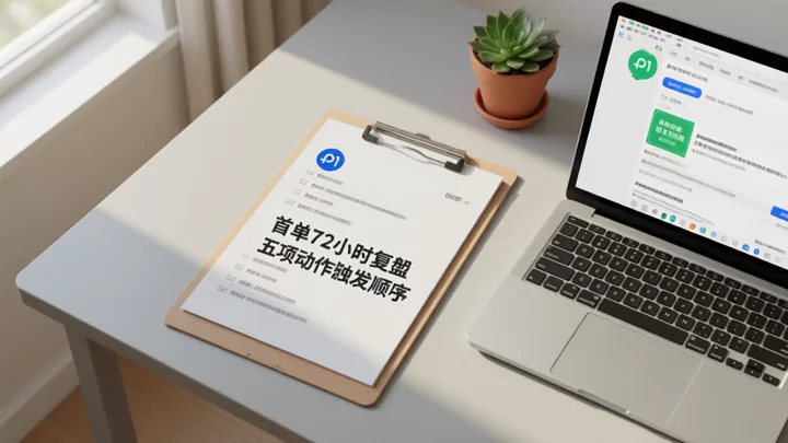 首单72小时复盘五项动作的触发顺序与判定标准,对照执行用的检查清单