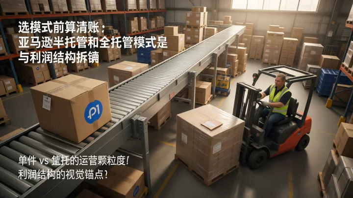 單件包裹與整托貨對比的倉儲作業場景