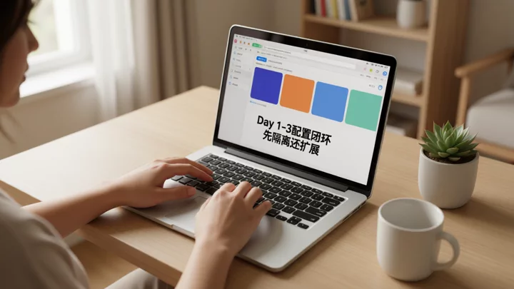 卖家在Day 1–3阶段配置TikTok Shop卖家中心与Business Center角色权限的桌面场景