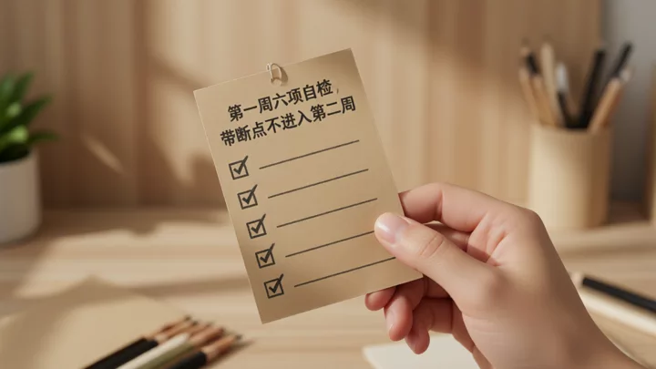 First Week Implementation Checklist