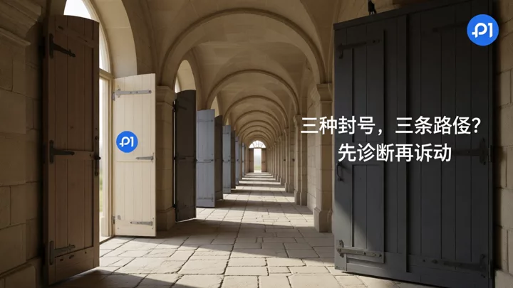 三道門代表三種封號嚴重程度的石廊意象