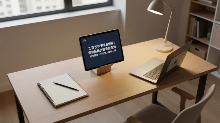 从笔记本到平板到电脑,对应脚本、轻量 SaaS、统一工作台三档工具区间