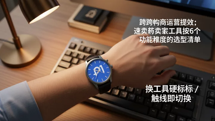 腕表表盘与键盘，暗示同步时延阈值的紧迫性