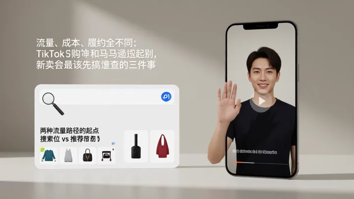 左側為搜索驅動的流量路徑,右側為內容推薦驅動的流量路徑,兩種模型起點完全不同