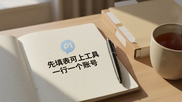 An open blank verification notebook and a compartmentalized folder on a desk