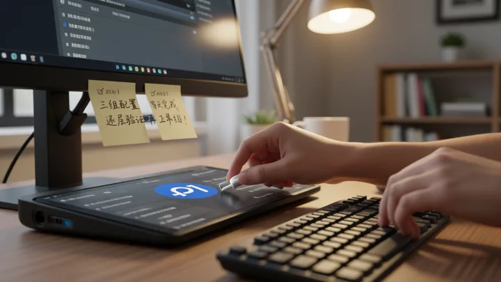 登入隔離、庫存緩衝公式、子帳號權限矩陣三組配置動作的操作場景