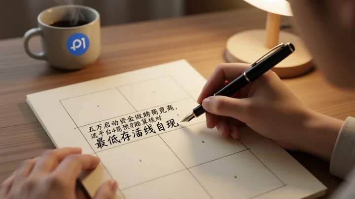 用四行四列表格逐項核對每筆預算的桌面場景