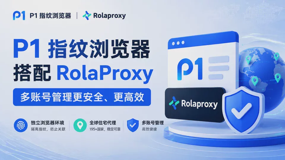 如何使用指纹浏览器搭配住宅代理进行多账号管理