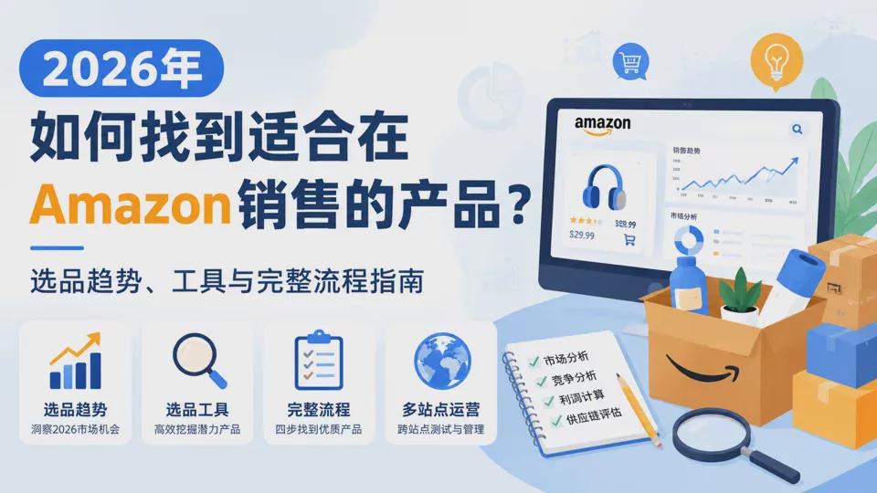 2026年如何找到适合在Amazon销售的产品?选品趋势、工具与完整流程指南