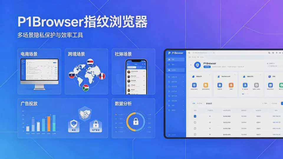 指纹引擎新高度|P1Browser 让每一个账号都有独立身份