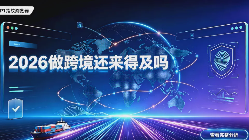 普通人现在做跨境来得及吗?新手低成本入局指南来了