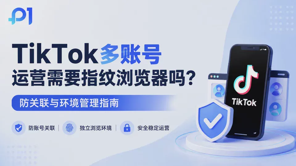 TikTok多账号运营需要指纹浏览器吗?防关联与环境管理指南