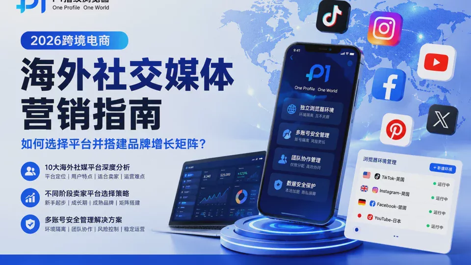 2026跨境电商海外社交媒体营销指南:如何选择平台并搭建品牌增长矩阵?