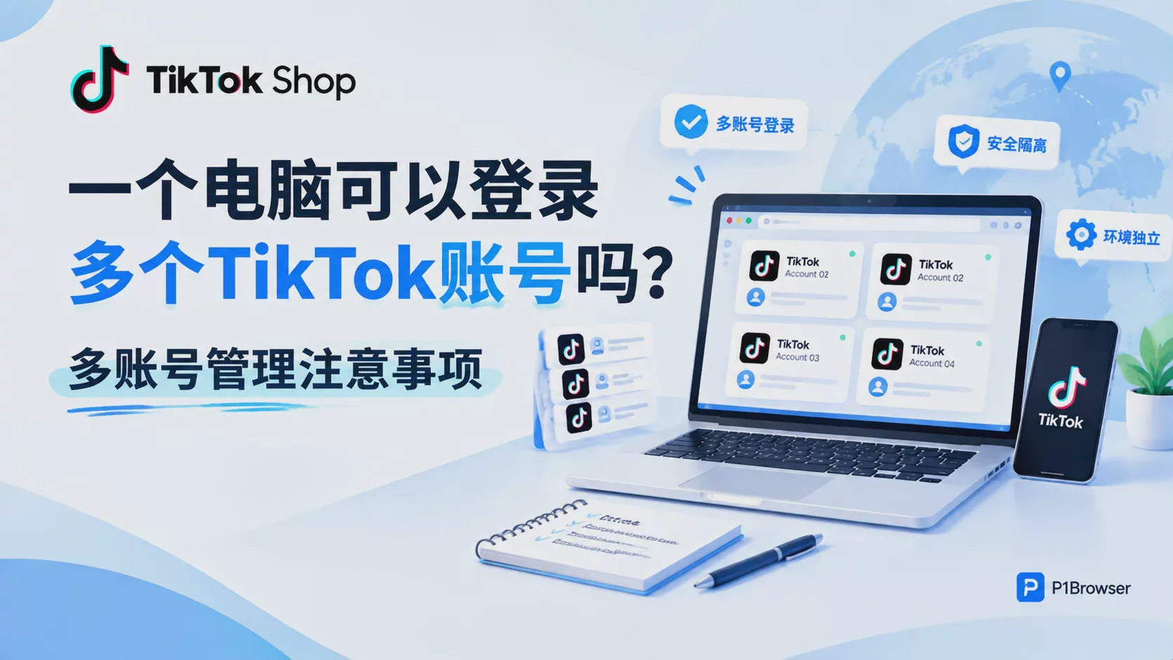 一台電腦可以登入多個TikTok帳號嗎?多帳號管理注意事項