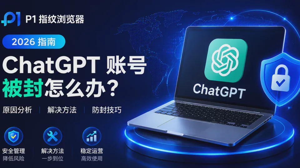 ChatGPT账号被封怎么办?2026原因分析、解决方法与防封指南