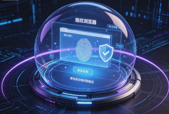Illustration of a fingerprint browser