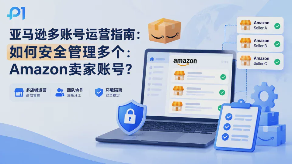 亚马逊多账号运营指南:如何安全管理多个Amazon卖家账号?
