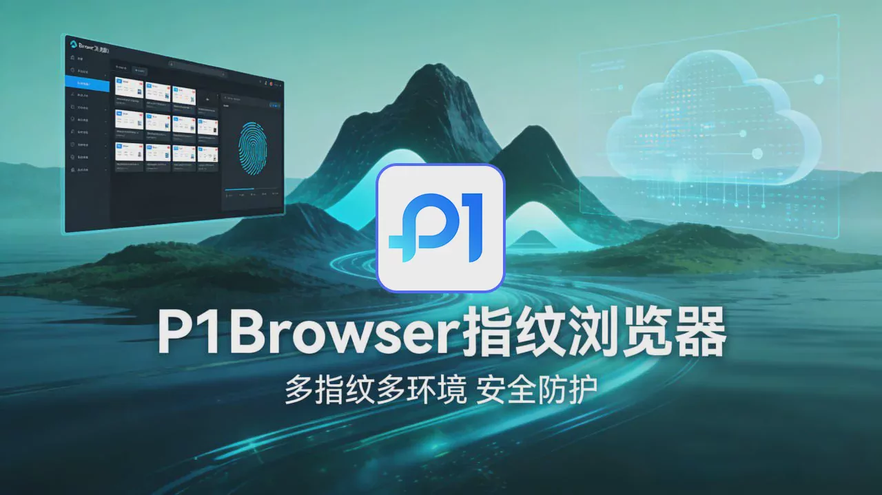 P1Browser_全新升级：指纹仿真精度再提升，多账号防关联进入新阶段 图1