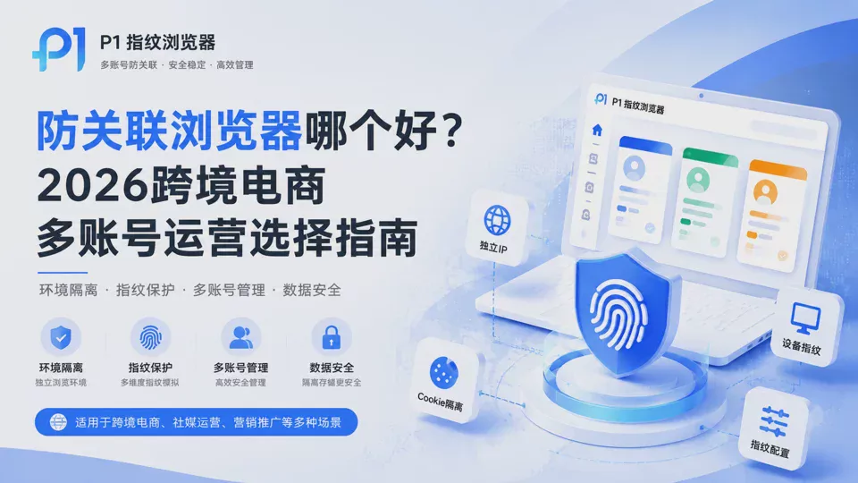 防关联浏览器哪个好?2026跨境电商多账号运营选择指南